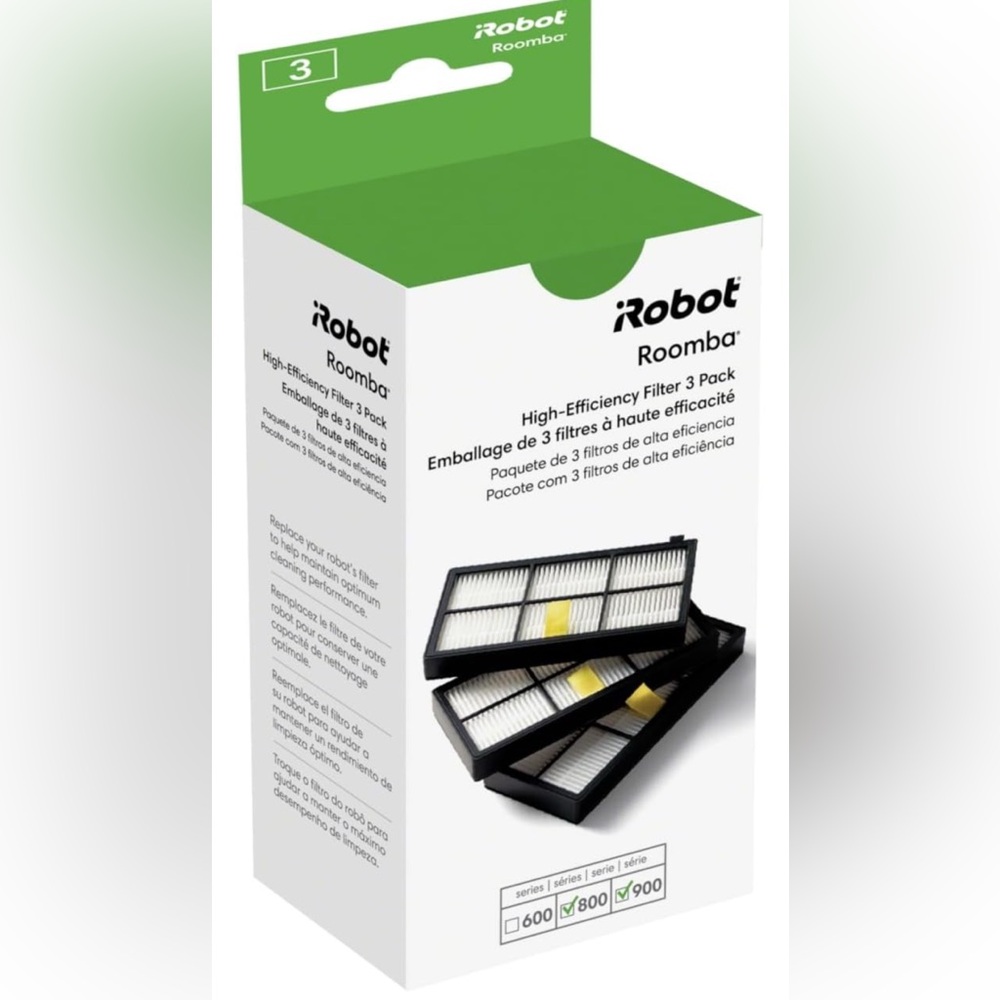 iRobot Roomba High-Efficiency Filter 3 Pack - Black